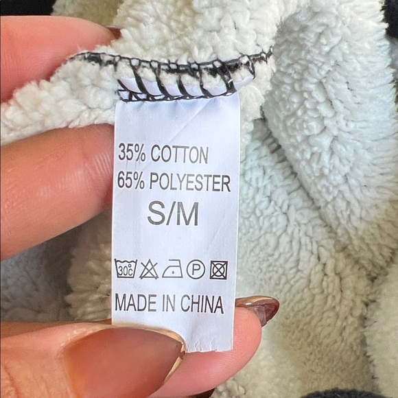 Woman Black Warm Leggings - Picture 8 of 8